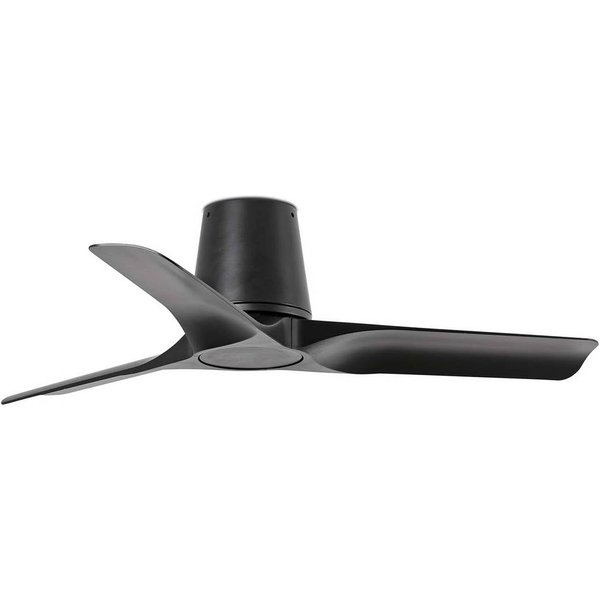 Deckenventilator Hey S, schwarz, DC-Motor, leise, Ø 90 cm