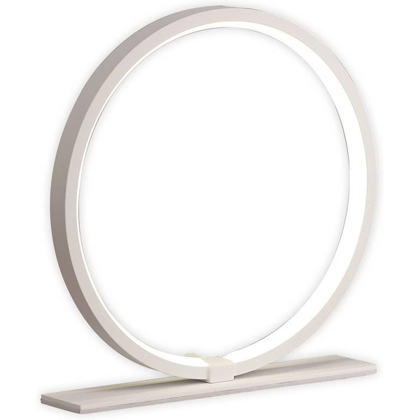 LED-Tischleuchte Kitesurf, Aluminium, Ø 19,3 cm, weiß