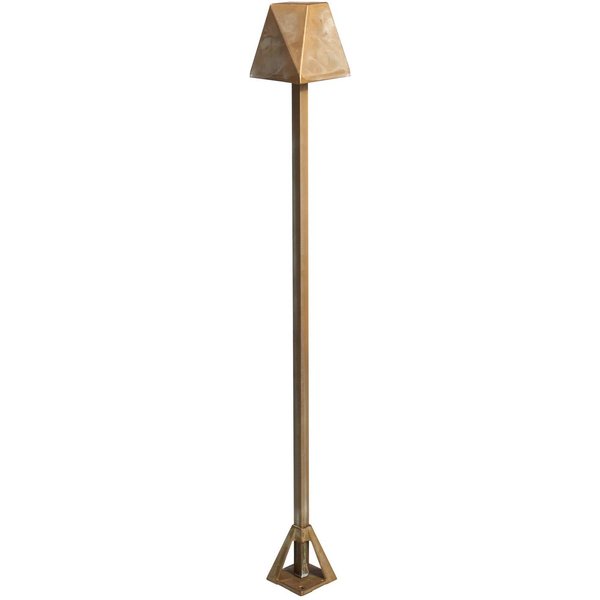 LED-Wegeleuchte Silva Edge, Höhe 80 cm, messing antik, IP65