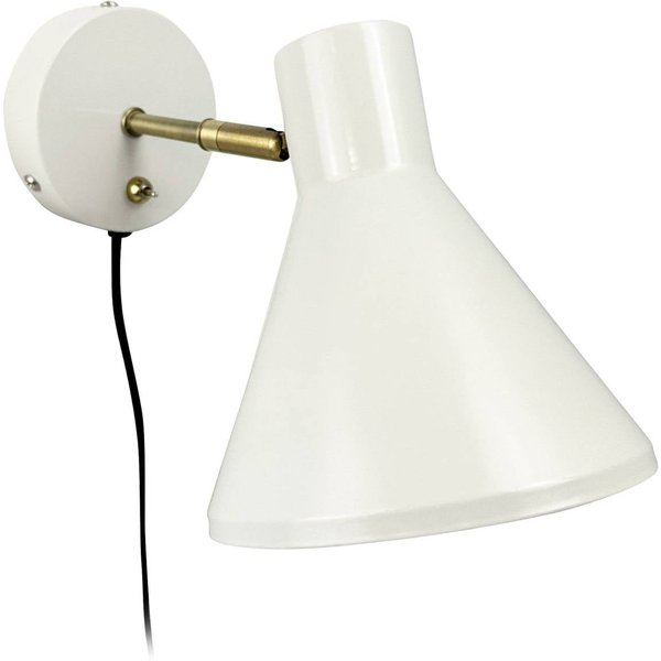 Dyberg Larsen Wandlampe Sleep, kittweiß, Ø 15 cm, Stahl