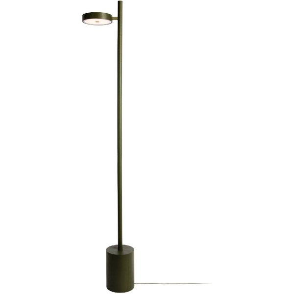 GOOD & MOJO LED-Stehlampe Okinawa, 1-flg. grün, 146cm, Holz