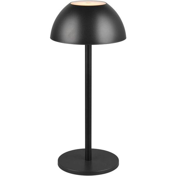 LED-Akku-Tischlampe Ricardo, schwarz, Höhe 30 cm, Kunststoff