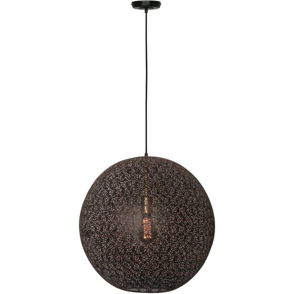 Hängelampe Oronero, Ø 60 cm, schwarz/gold, Metall