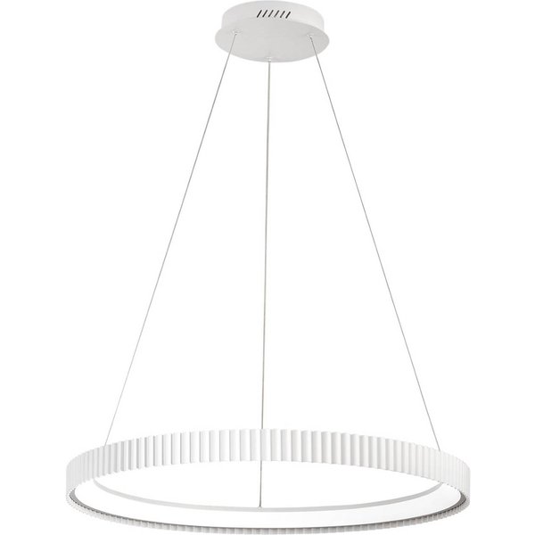 LED-Pendellampe Niike, weiß, Ø 70 cm, Metall, CCT
