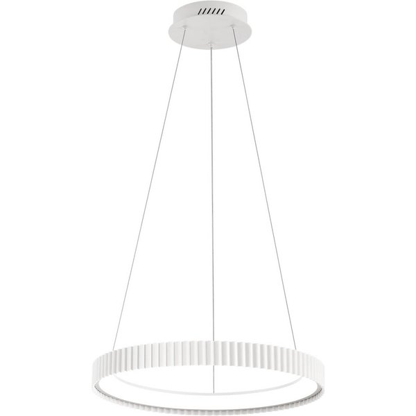 LED-Pendellampe Niike, weiß, Ø 50 cm, Metall, CCT