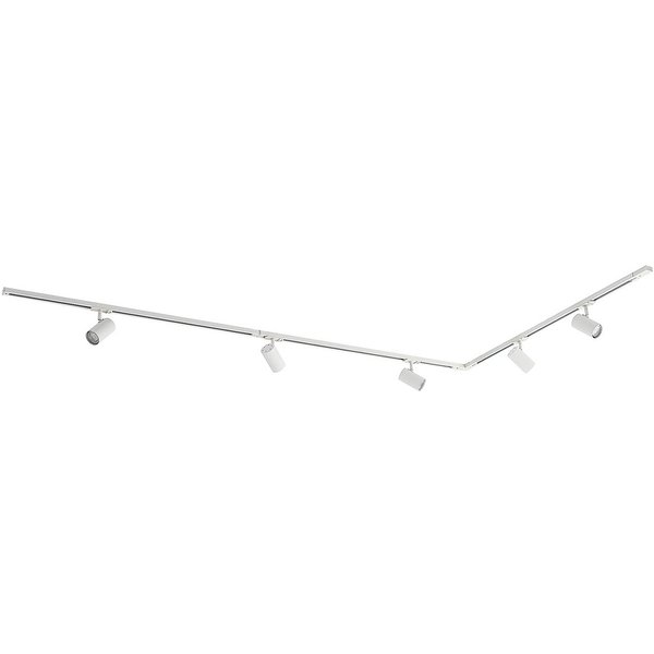 Lindby 1-Phasen-Schienensystem Linaro, GU10, 5-flg., weiß