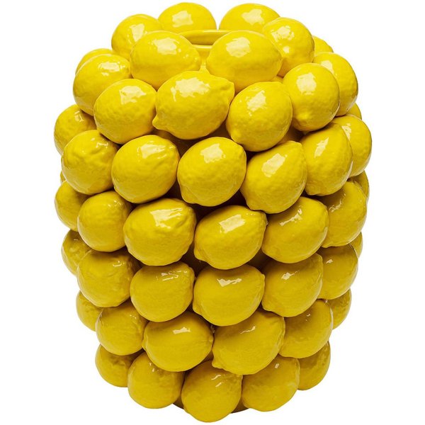 KARE Vase Lemon Juice, Höhe 40 cm, Ø 31 cm, Porzellan, gelb
