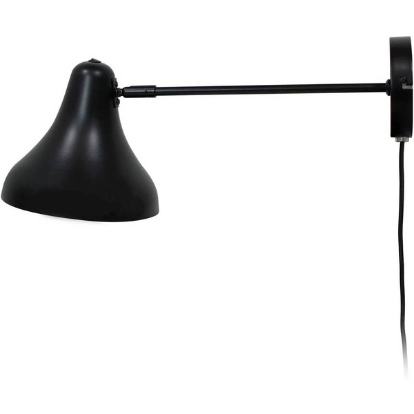 Dyberg Larsen Wandlampe Tokyo, schwarz, Breite 20 cm, Metall