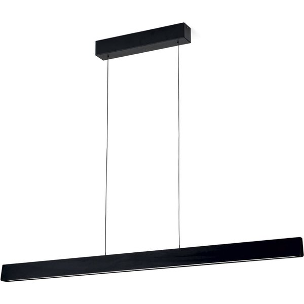 LED-Hängelampe Tara, schwarz, Länge 120 cm, Alu/Stahl
