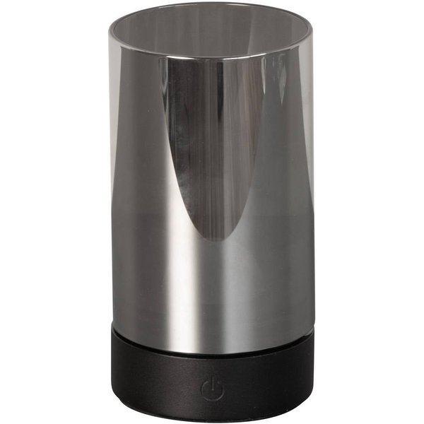 LED-Akku-Tischlampe Fenya, schwarz/rauchgrau Höhe 14 cm IP54
