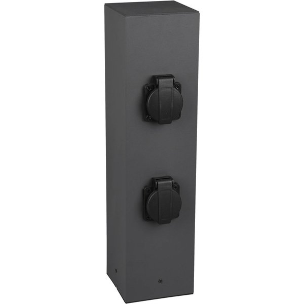 Steckdosensäule Poller für außen, 4-fach