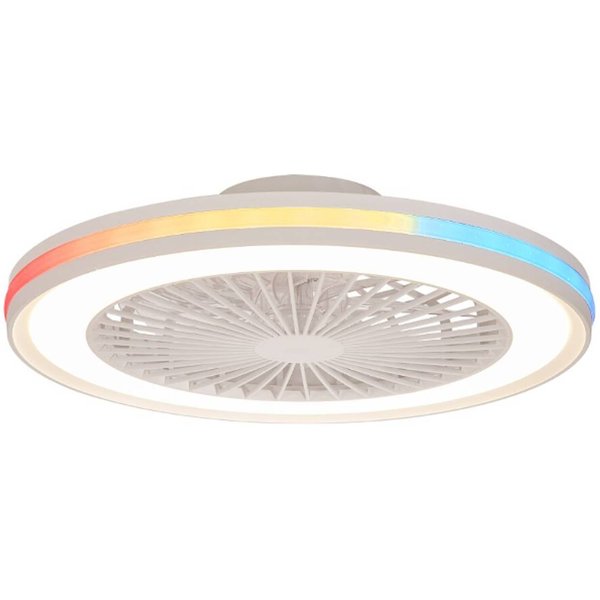 LED-Deckenventilator Gamer Big weiß DC leise Ø 56 cm CCT RGB
