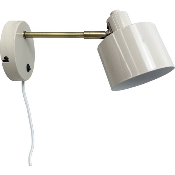 Dyberg Larsen Wandlampe Ocean, beige, Ausladung 30 cm