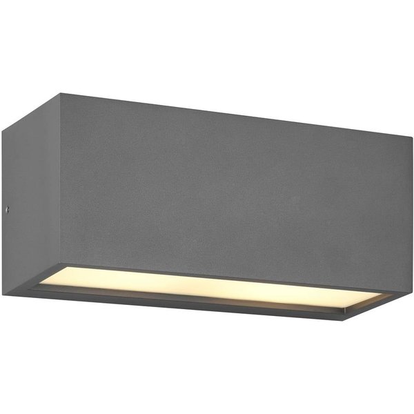 Außenwandleuchte Mayenne, anthrazit, Up- & Downlight, eckig