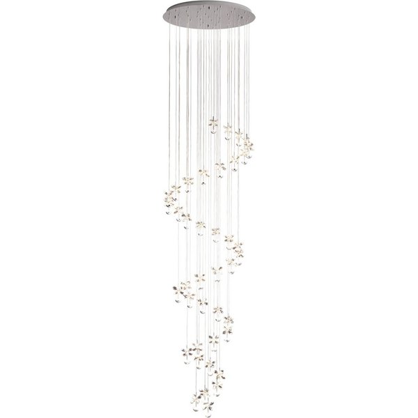EGLO Stars Of Light LED-Hängelampe Pianopoli chrom 78x334 cm