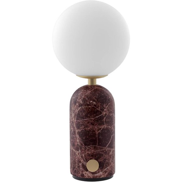 Globen Lighting Akku-Tischlampe Torrano, Höhe 27 cm, Marmor