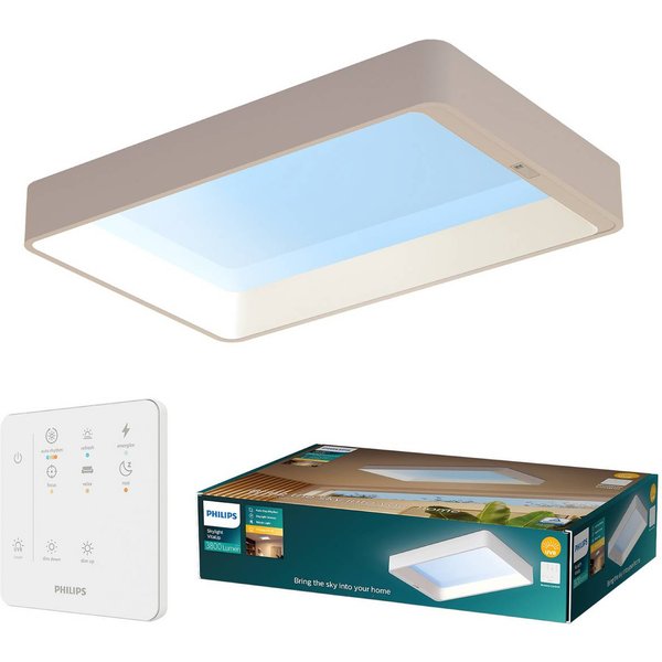 Philips Deckenlampe SKYLIGHT VITA UP, 68x45 cm weiß CCT IP44