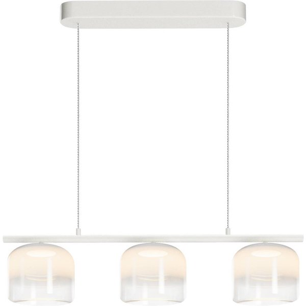 Maytoni LED-Hängeleuchte Spirito, 3-flammig, weiß, Glas, dim