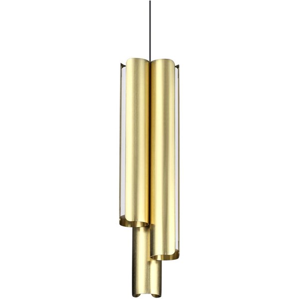 Ideal Lux LED-Hängelampe Dorica messing Ø 9 cm Metall 3-flg