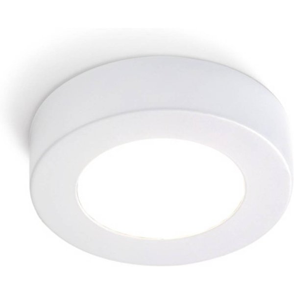 KOLARZ Deckenlampe Click R, weiß, Metall, GX53, Ø 12 cm