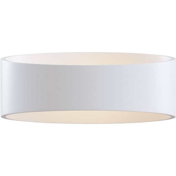 LED-Wandleuchte Trame, ovale Form in Weiß
