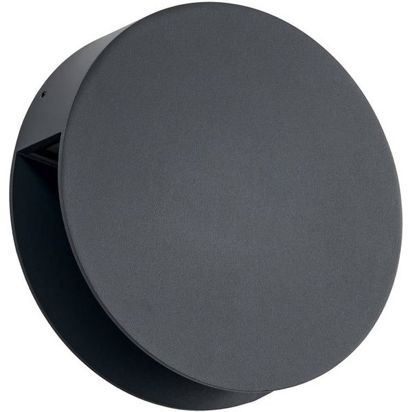 Lucande LED-Außenwandlampe Advero, anthrazit, Hausnummer CCT
