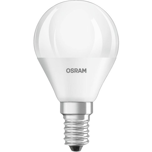 OSRAM LED-Tropfen E14 4,9W Base P40 840 matt 3er