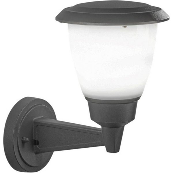 Außenwandlampe Thiago, dunkelgrau, Metall, 20 cm, E27, IP54