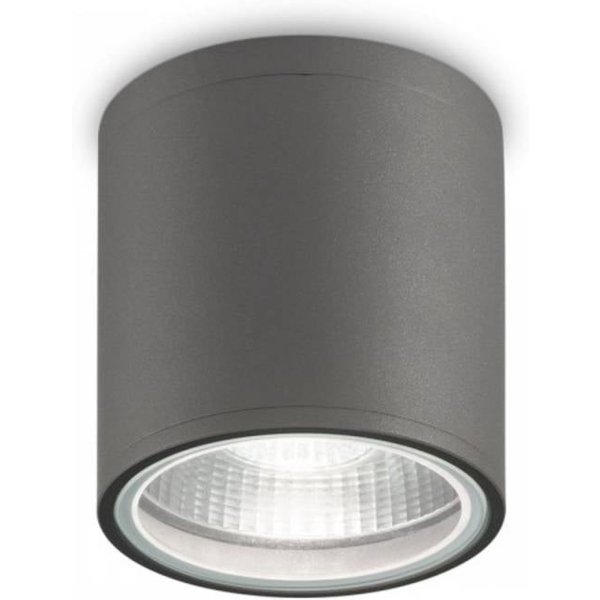 Ideal Lux Deckenleuchte Gun, anthrazit, Metall, IP55, GU10