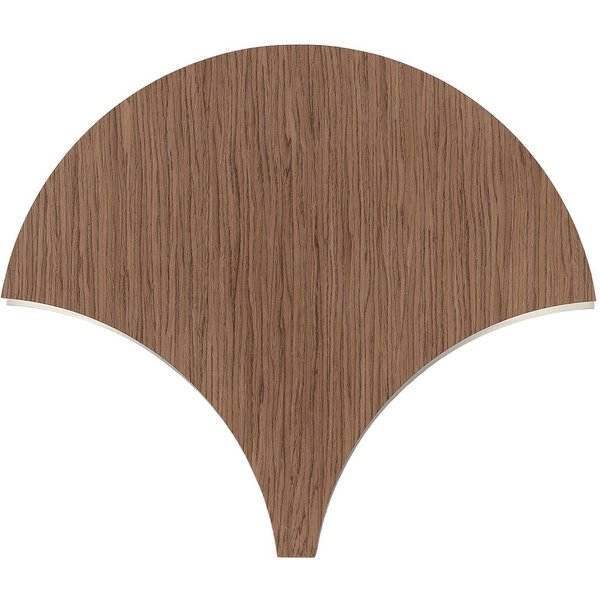 LED-Wandleuchte Palm, walnuss