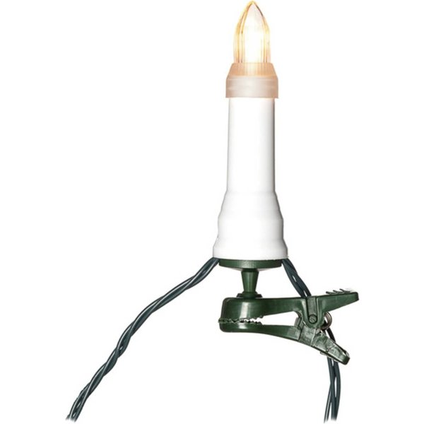 LED-Lichterkette Topbirnen IP44 amber 16-flammig