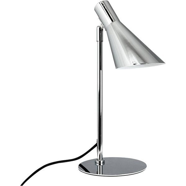 Dyberg Larsen Tischlampe DL12, chrom, Höhe 39,5 cm, Metall