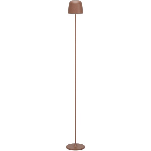 LED-Akku-Terrassenlampe Mannera-L, rostfarben, Höhe 140 cm