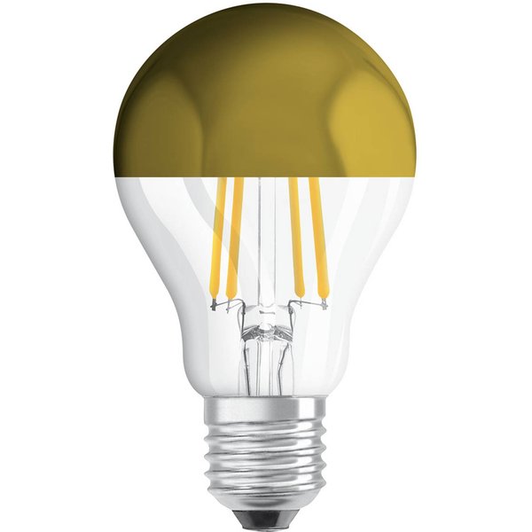 OSRAM LED-Kopfspiegellampe, E27. 6,5W, gold, 2.700 K
