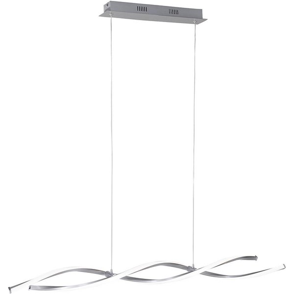 Paul Neuhaus LED-Hängelampe Polina, silber, Metall, dimmbar