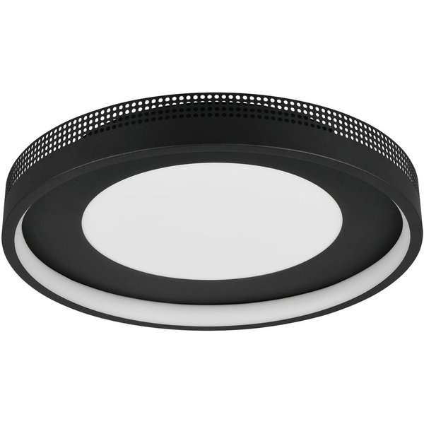 LED-Deckenlampe Solea, schwarz matt, Ø 40 cm, Kunststoff