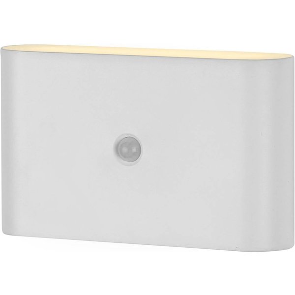 JUST LIGHT. LED-Akku-Wandleuchte Ziddy, weiß, Sensor 3.000 K