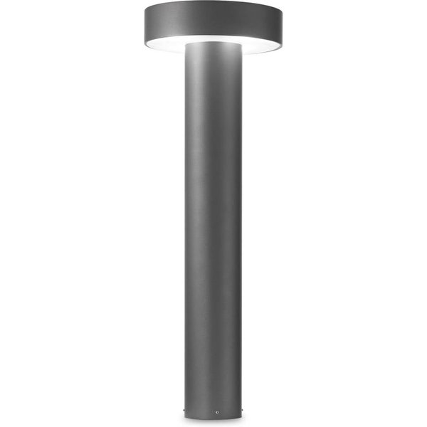 Ideal Lux Wegeleuchte Tesla anthrazit, Aluminium, Höhe 60 cm
