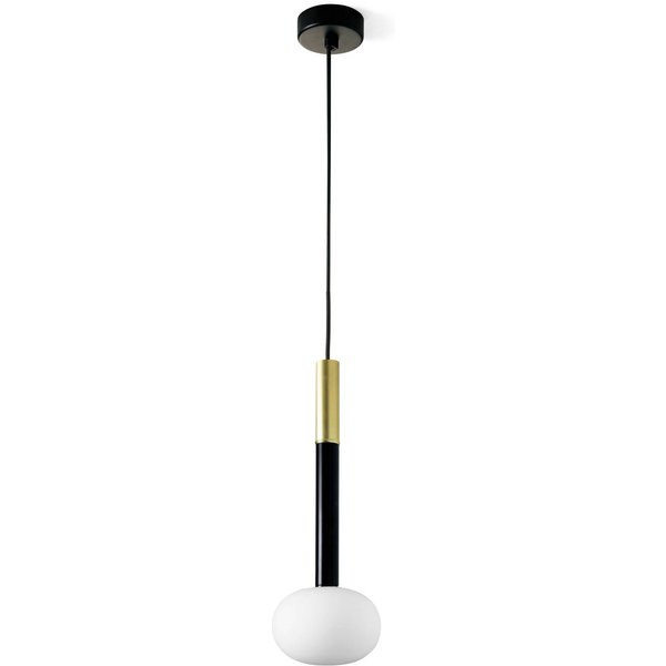 Hängeleuchte Mose, gold, Schirmhöhe 39 cm, 1-flammig, Glas