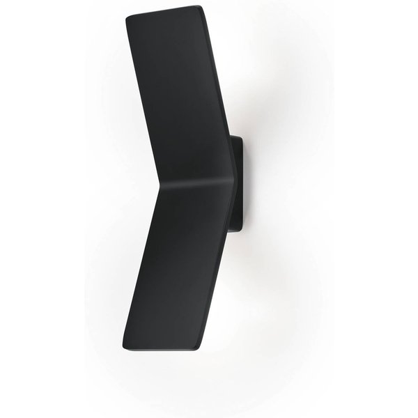 LED-Wandleuchte Ada, schwarz, Aluminium, 2-flammig