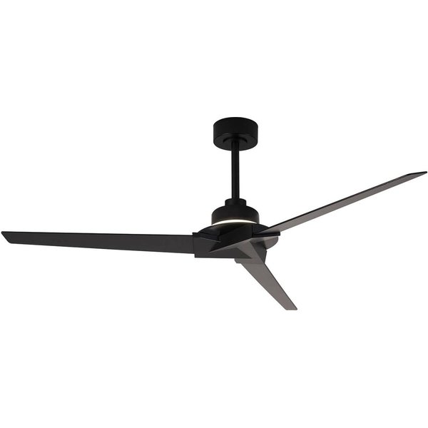 LED-Deckenventilator Brisa Mini schwarz/holz leise 150cm CCT