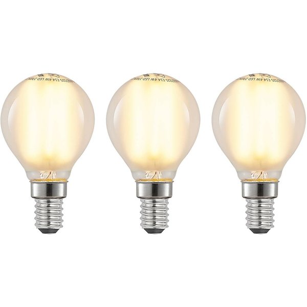 LED-Tropfenlampe E14 4W 2700K matt dimmbar 3er-Set