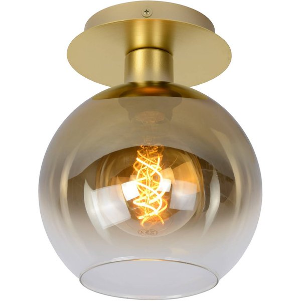 Deckenleuchte Marius, gold, 1-flammig, Glas