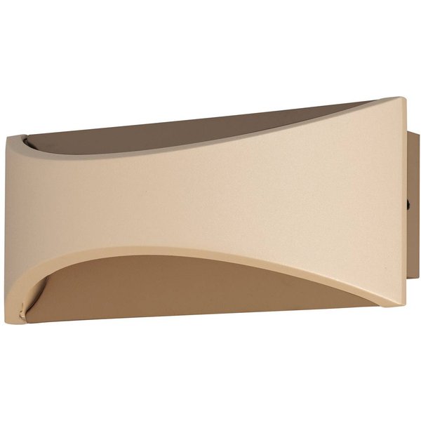 LED-Wandleuchte Rio, greige/sandfarben, Breite 23 cm, Metall