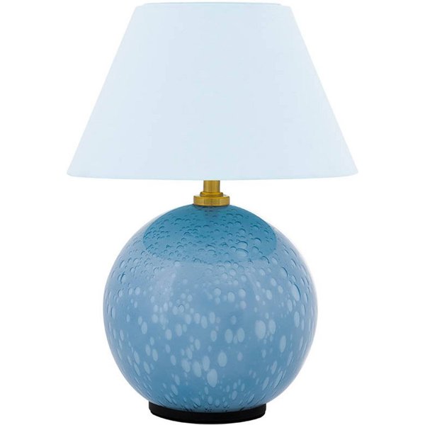 Globen Lighting Akku-Tischleuchte IRIS, blau, Höhe 23 cm, G4