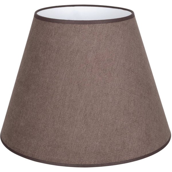 Lampenschirm Cone, braun, Höhe 30 cm, Textil