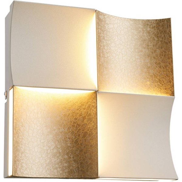LED-Wandlampe Ariella, goldfarben, Breite 21 cm, Metall