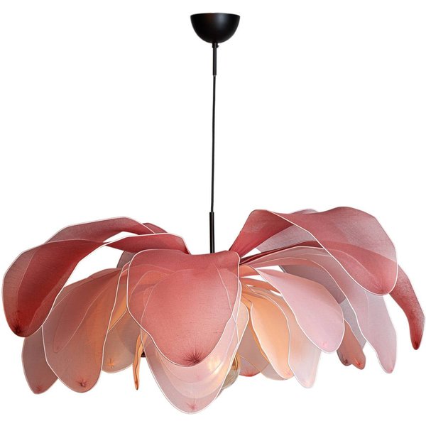 By Rydéns Pendelleuchte Lou Lou, rosa, Ø 80 cm, Stoff