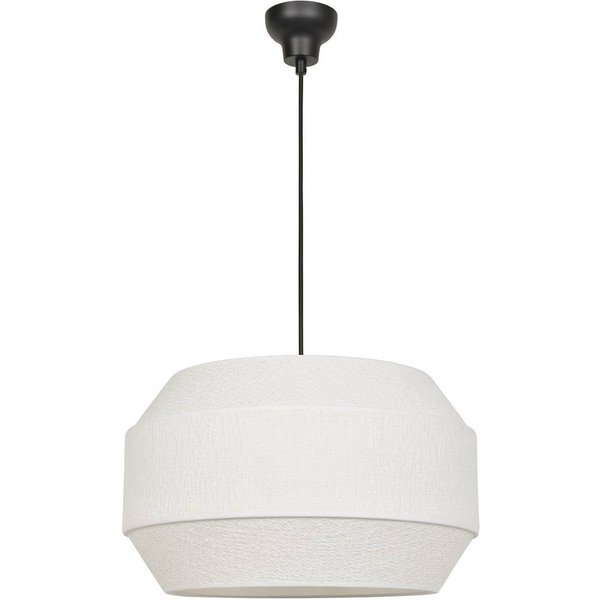 MARKET SET Pendellampe Cosiness, Ø 46 cm, weiß, Stoff