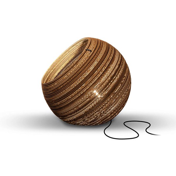 Think Paper Globe Tischleuchte aus Karton, Ø 44 cm